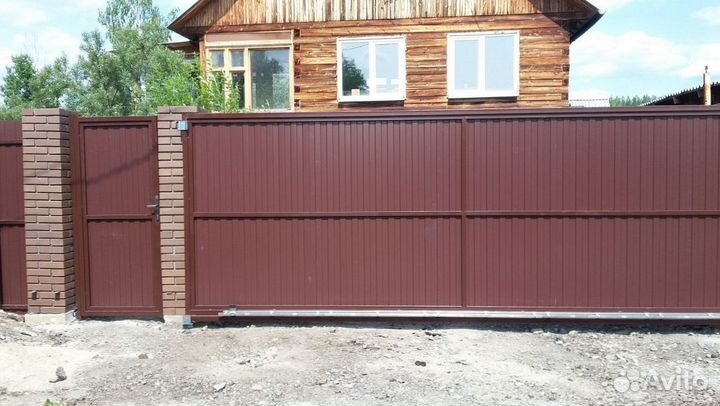 Откатные ворота под ключ