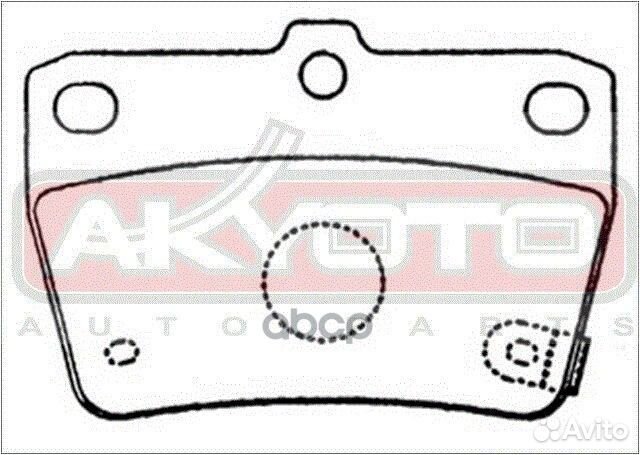 Колодки тормозные дисковые AKD-1424 akyoto