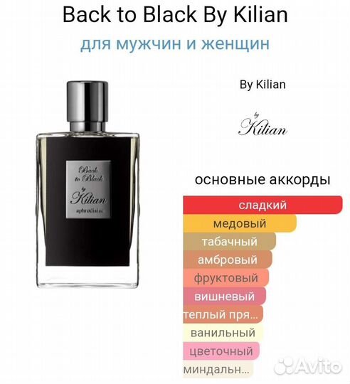 Парфюмерная вода kilian back TO black aphrodisiac