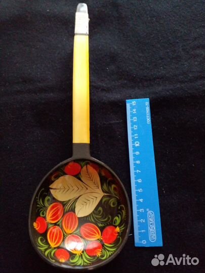 Ложка черпак хохлома 30 см 1988 винтаж СССР