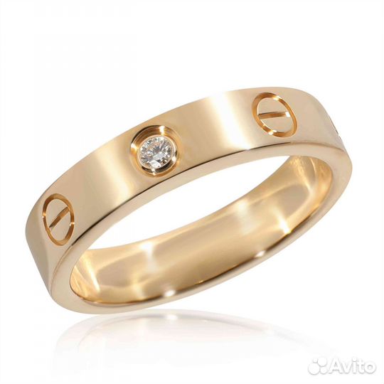 Кольцо Cartier Love из желтого золота 0,02 ct