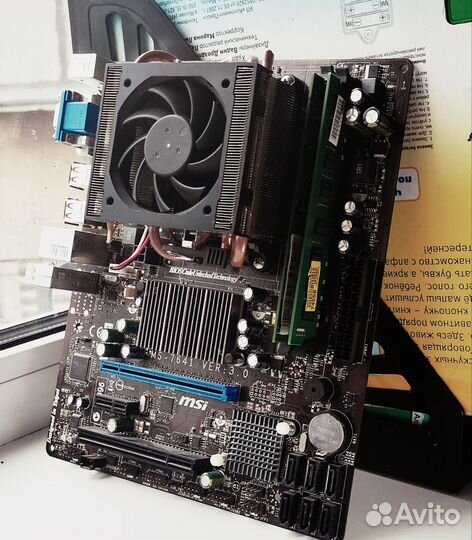 Комплект (мать+проц+память)