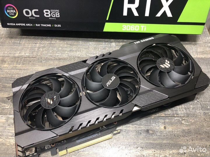 Видеокарта rtx 3060 ti 8gb asus tuf