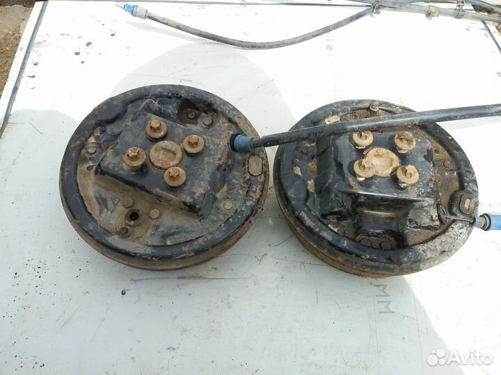 Рено логан задние барабаны в сборе