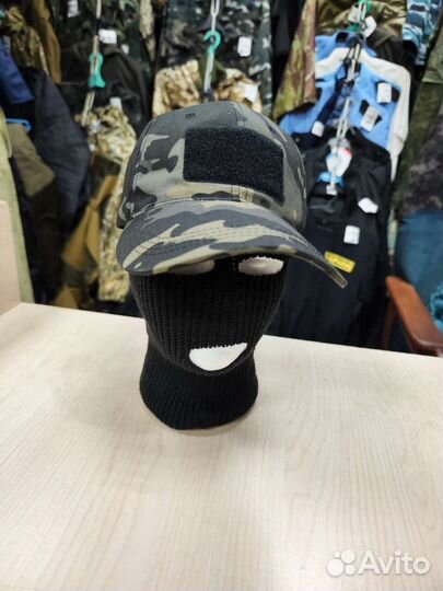 Бейсболка Тактическая Черный Мультикам