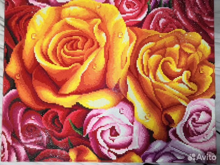 Картины, ручная работа, алмазная вышевка