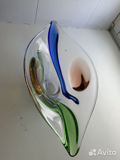 Ваза, фруктовница рапсодия богемия. Тяжелая