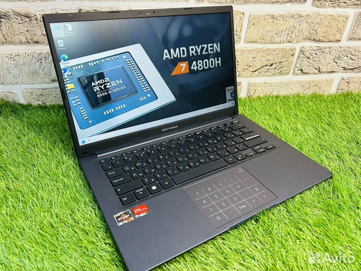 2023г 16 ядер IPS Asus R7-4800HS/16/SSD512