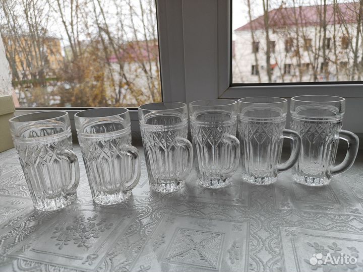 Набор Хрустальных кружек СССР