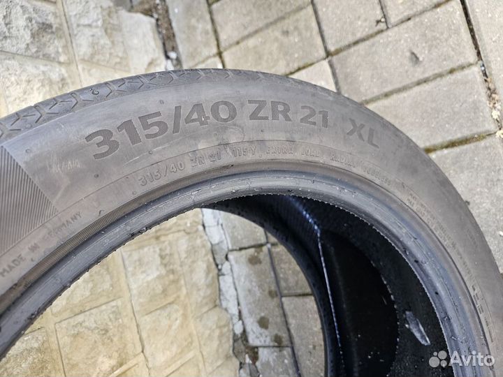 Continental SportContact 6 275/45 R21 и 315/40 R21 115Y