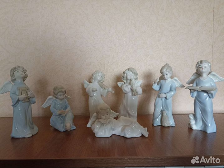Фарфоровые статуэтки ангелы