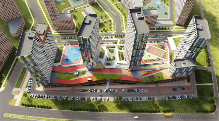 2-к. квартира, 61,1 м², 13/26 эт.