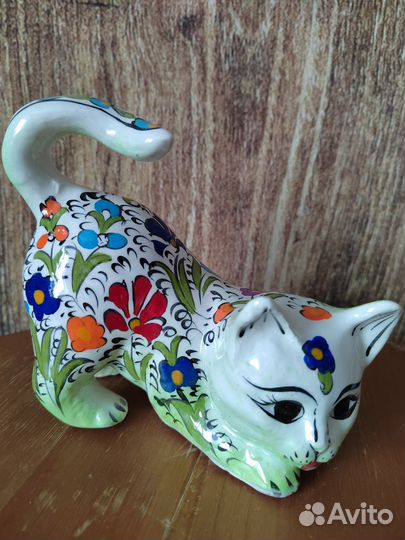 Статуэтка кошка, ручная работа