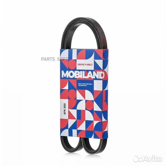 Mobiland 501240890 Ремень 4PK890 (epdm) для а/м KI