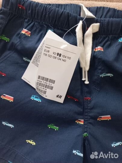 Вещи h&m новые пакет р.98,на 2-3 года