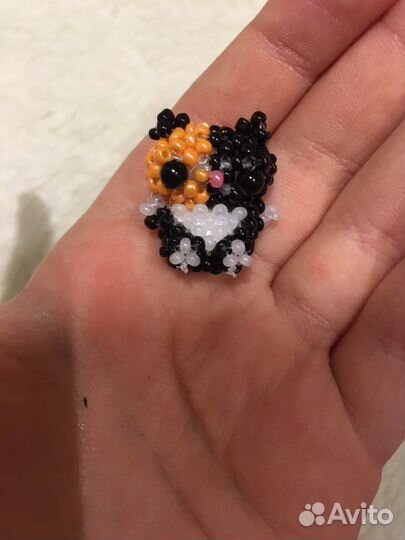 Котик из бисера