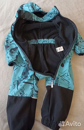 Детский комбинезон софтшелл softshell 98