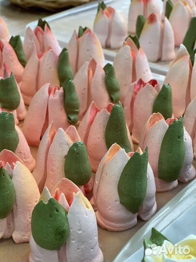 Тюльпаны из зефира