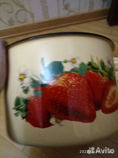 Кастрюля эмалированная СССР новая