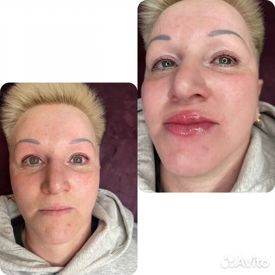 Перманентный макияж бровей губ и век татуаж