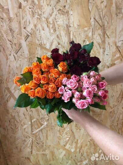 Розы в любых количествах упакуем