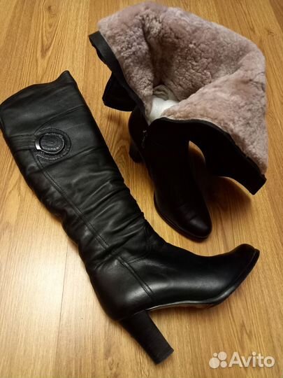 Сапоги женские натуральная кожа зима