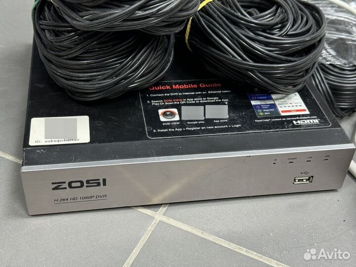 Видеонаблюдение Zosi 4 камеры