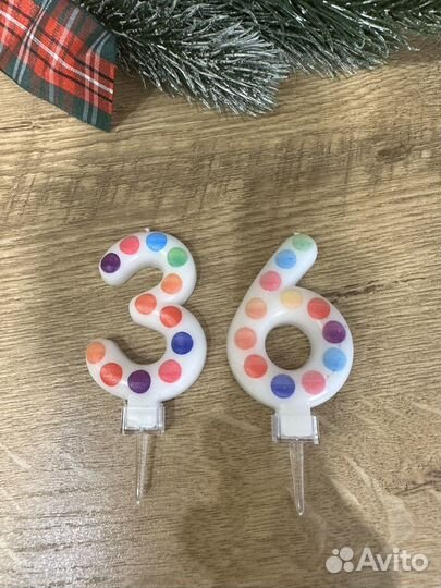 Свечи в торт 36