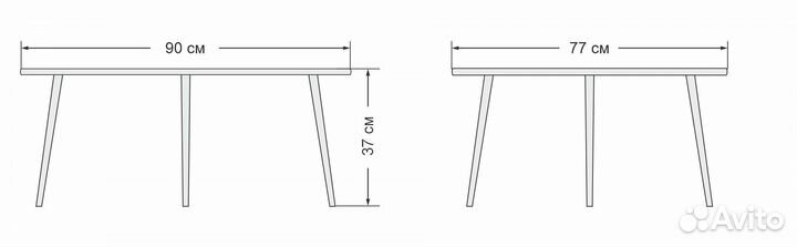 Стол журнальный boss wood 37см Wood Brown