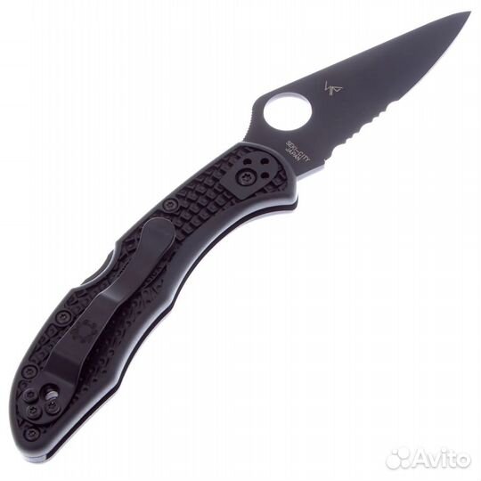 Spyderco Delica 4 Black Serrated