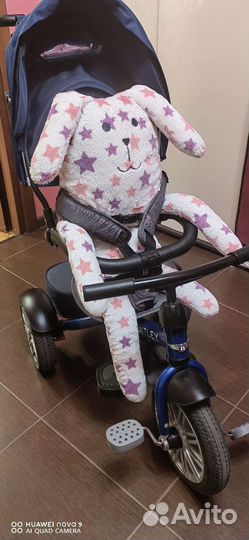 Детский трехколесный велосипед коляска bentley