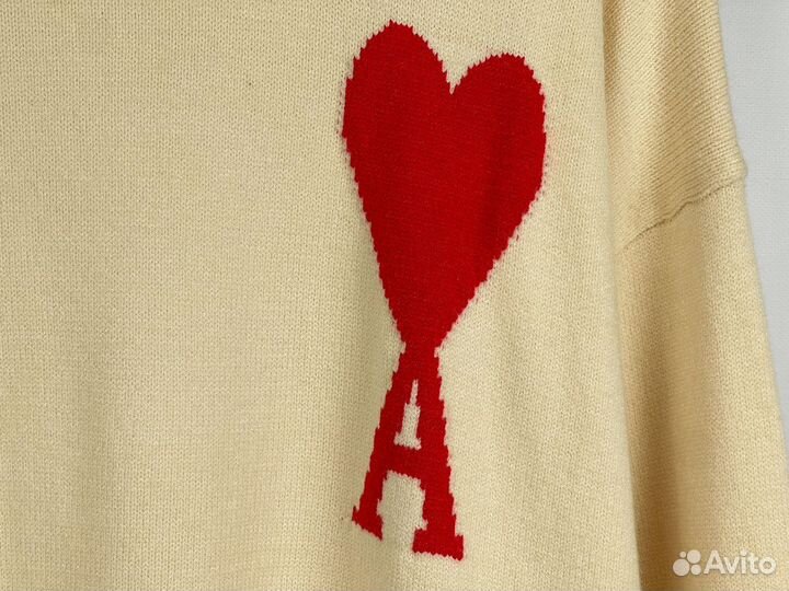 Sweater Ami Paris Beige