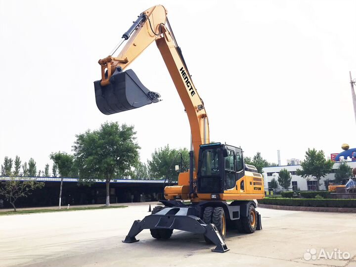 Колёсный экскаватор HENGTE HT215W, 2023