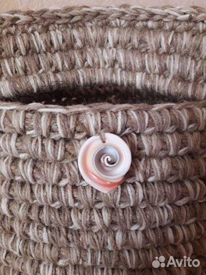 Новая корзина интерьерная из джута для хранения