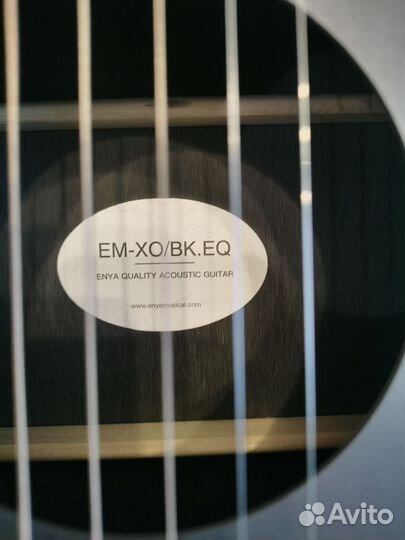 Трансакустическая гитара Enya EM-X0/BK. EQ новая