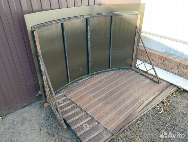 Козырек над крыльцом бу