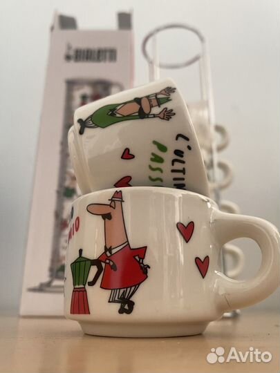 Bialetti Набор чашек для эспрессо 6 шт tazz202