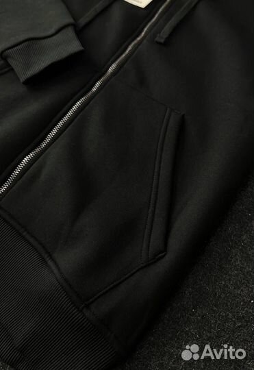 Зип худи Stone Island черное