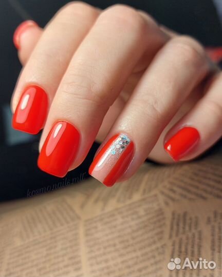 Маникюр наращивание ногтей