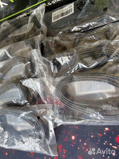 Кабель SATA 6Gb/s комплект 2 шт. угловой + прямой