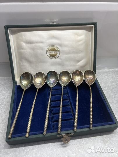 Набор ложек серебро 875