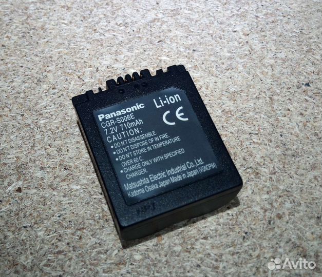 Литий-ионный аккумулятор Panasonic CGR-S006E