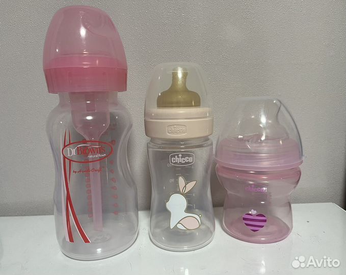 Бутылочки для кормления chicco/dr.Brown's