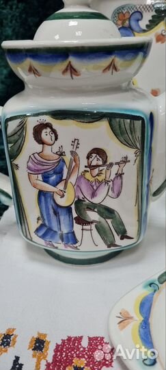 Набор фаянс Музыканты винтаж СССР зик