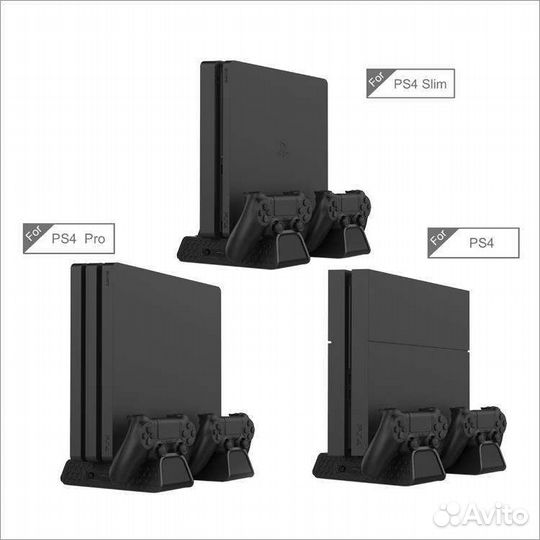 Dobe PS4 Multi-functional Charging & Cooling Stand
