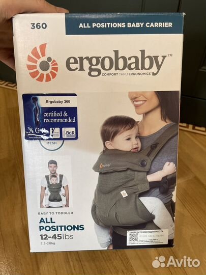 Эргорюкзак ergobaby 360 оригинал