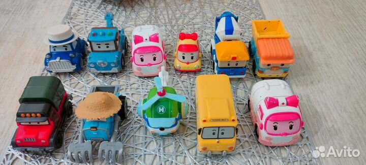 Автобус Полли робокар с машинками