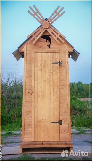Дачный туалет деревянный HAT116