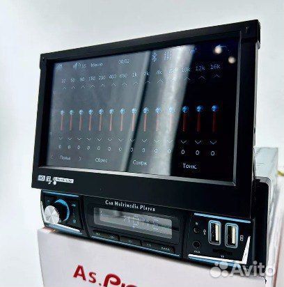 Автомагнитола 1 din с выдвижным экраном Pioneer