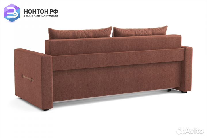 Диван еврокнижка Оригами коричневый